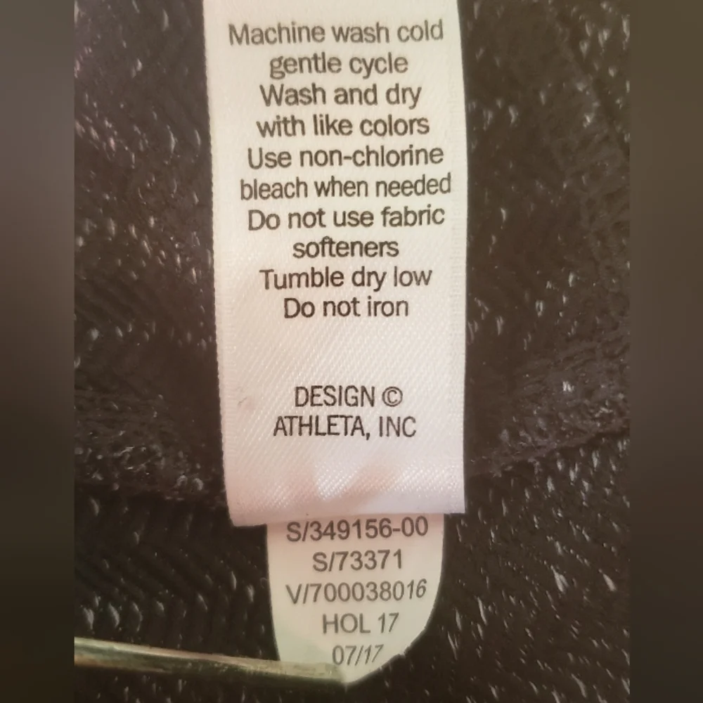 Athleta Herringbone High Waisted Leggings Pockets Medium Tall Charcoal Gray Grey - Picture 6 of 13